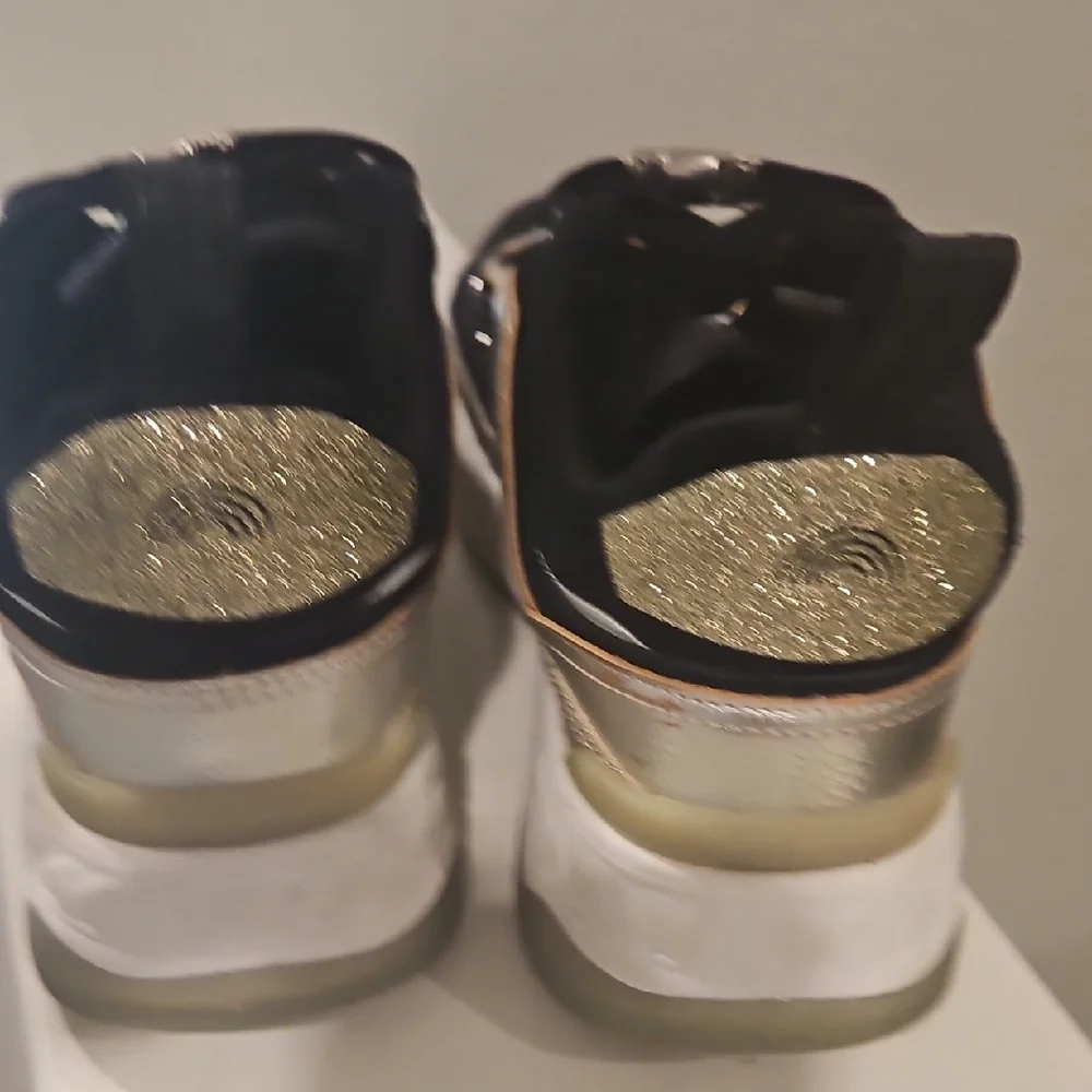 Kurt Geiger Black and Gold Sneakers - Picture 5 of 8